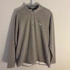 Oakley Men’s Medium 3/4 Zip Pullover Grey Athletic Performance Top